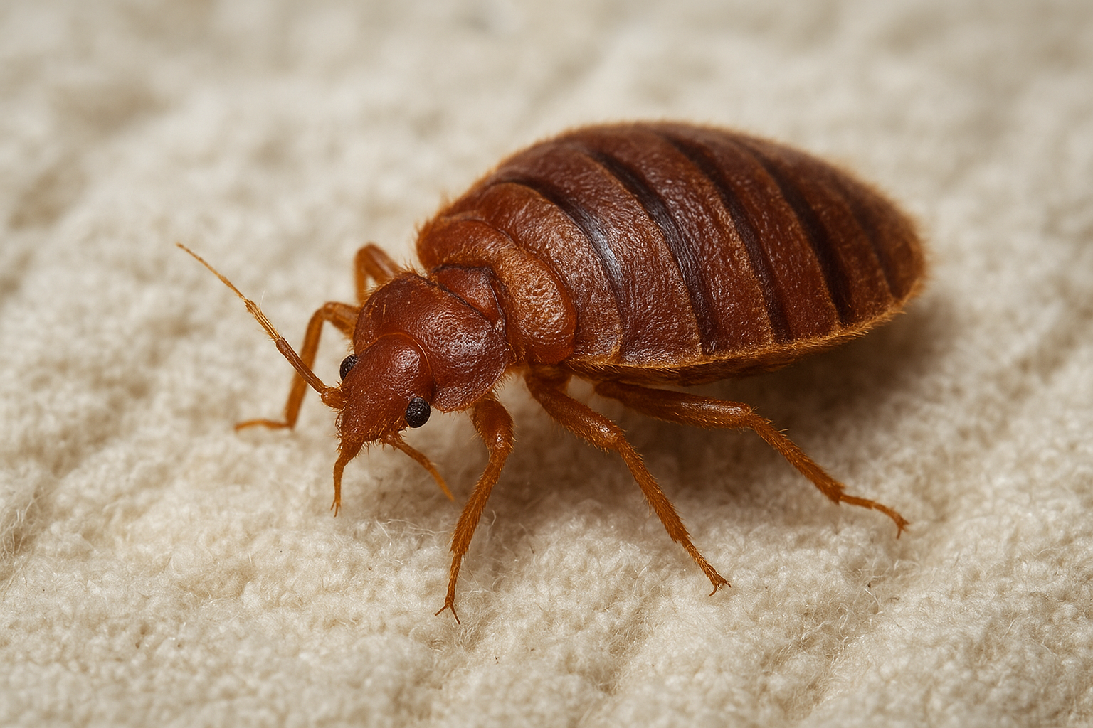 Close-up of a bed bug